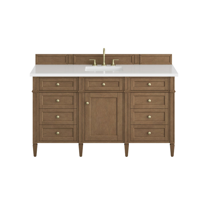 James Martin Brittany 60" Single Bathroom Vanity, Pecan