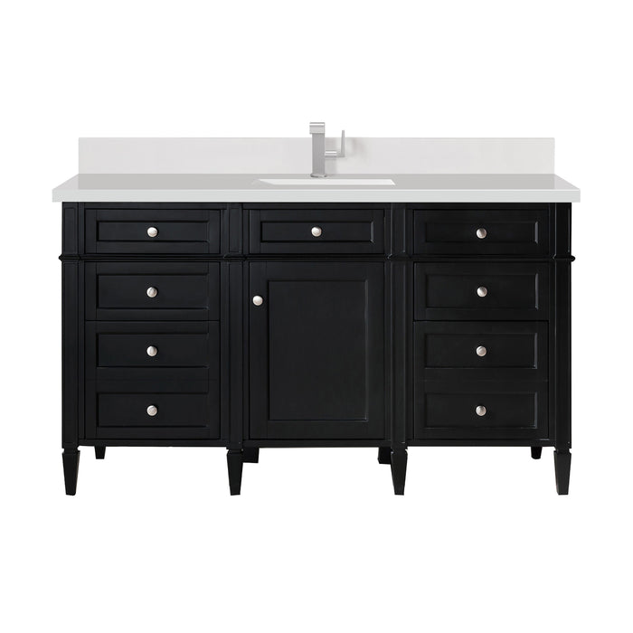 James Martin Brittany 60" Single Bathroom Vanity, Black Onyx