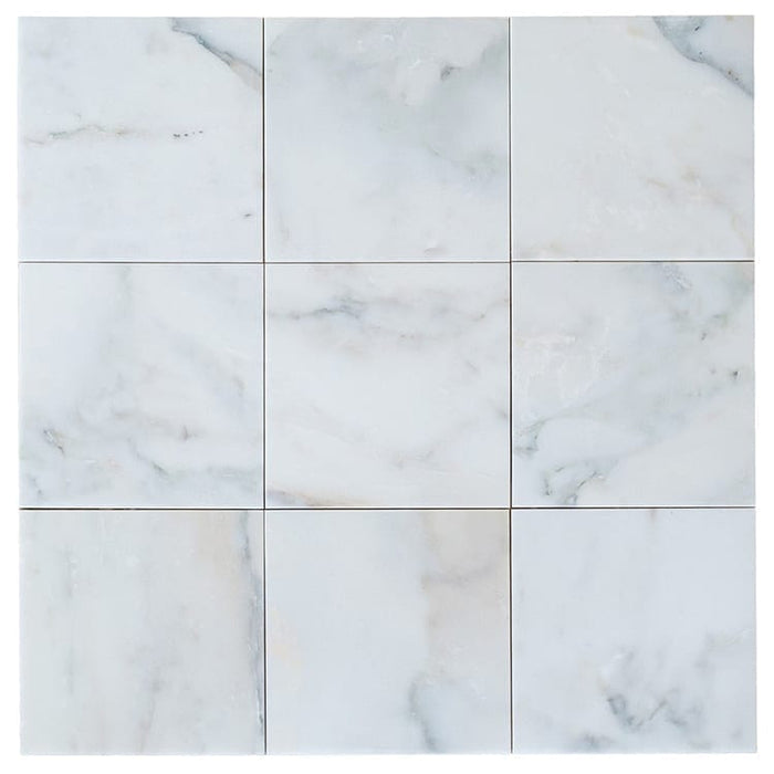 Giallo Calacatta White Marble Tile - Livfloors Collection