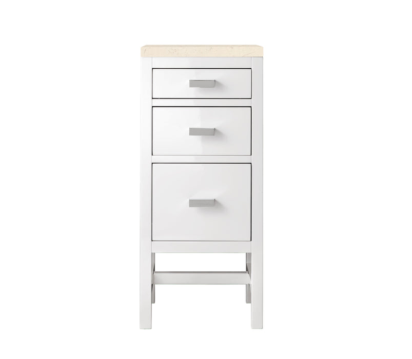 James Martin Addison 15" Base Cabinet, Glossy White