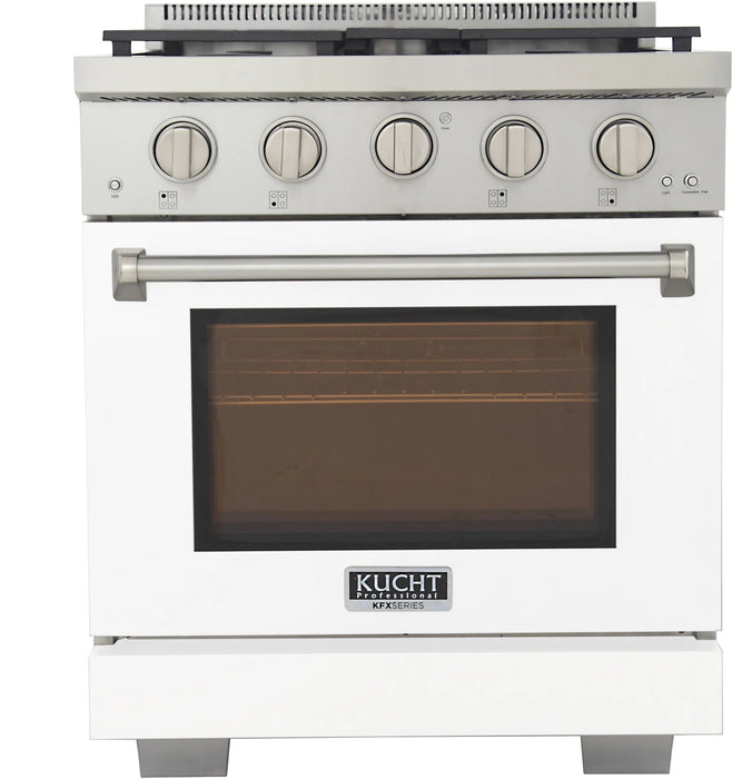 Kucht 30" Freestanding Professional Gas Range KFX3000X-W