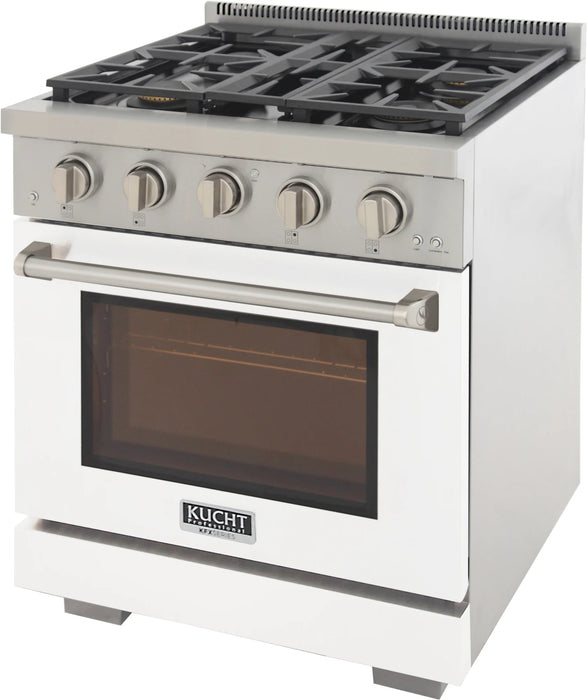 Kucht 30" Freestanding Professional Gas Range KFX3000X-W