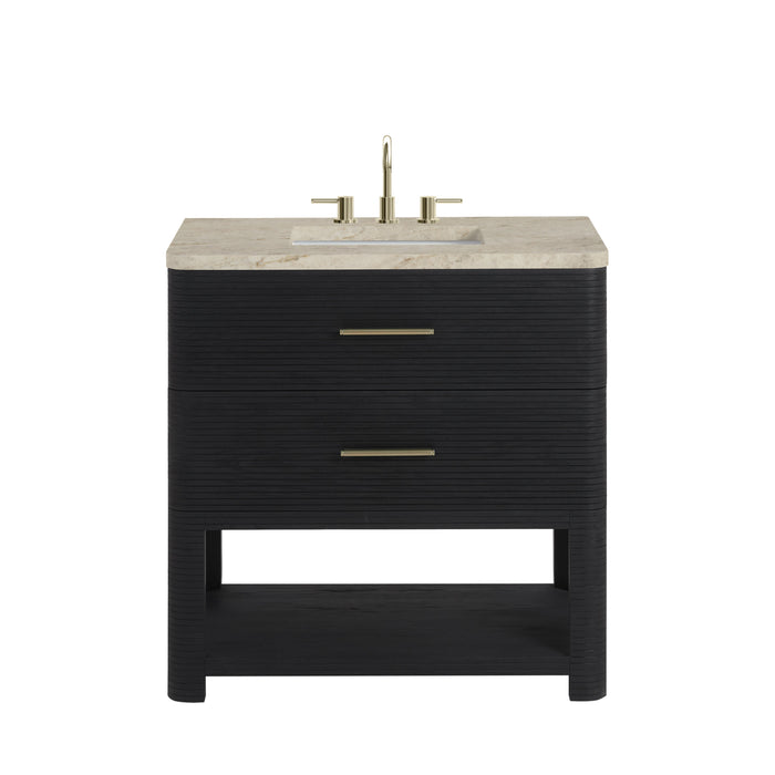 James Martin Lucian 36" Single Bathroom Vanity, Carbon Oak