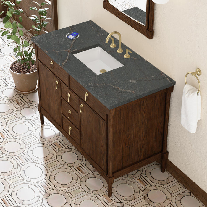 James Martin Kinnsden 48" Single Bathroom Vanity, Sable Oak
