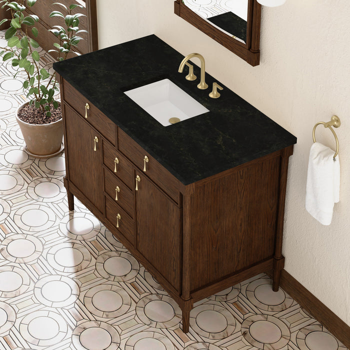 James Martin Kinnsden 48" Single Bathroom Vanity, Sable Oak