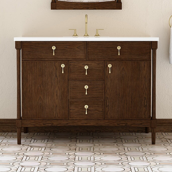 James Martin Kinnsden 48" Single Bathroom Vanity, Sable Oak
