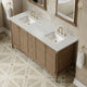 James Martin Kinnsden 72" Double Bathroom Vanity, Weathered Oak