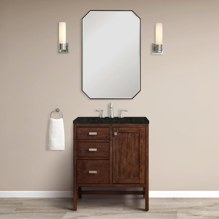 James Martin Addison 30" Single Bathroom Vanity, Mid-Century Acacia