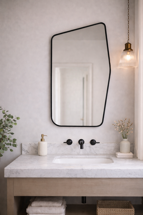 Crested Mirror - Unique Asymmetrical Wall Mirror | Alpken