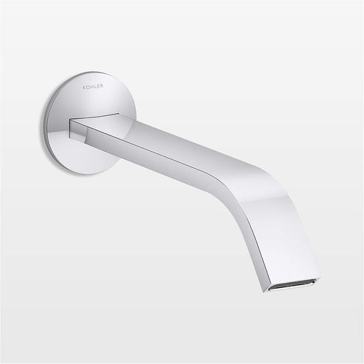 Kohler ® Components ® Chrome Wall - Mounted Bathroom Sink Faucet and Handle 614844 - Farmhouse Kitchen and Bath