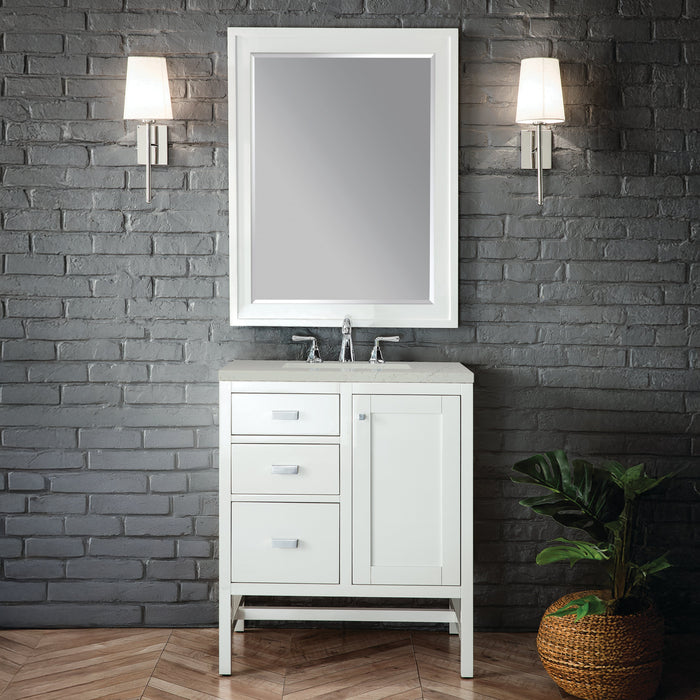 James Martin Addison 30" Single Bathroom Vanity, Glossy White