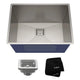 KRAUS Pax 24" Undermount, Stainless Steel Single Bowl Laundry/Utility Sink, KHU24L