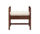James Martin Addison 24.5" Bench, Mid-Century Acacia