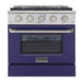 Kucht 30" Gas Range in Stainless Steel with Blue Oven Door, KNG301 - B - Farmhouse Kitchen and Bath