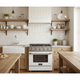 Kucht 30" Gas Range in Stainless Steel with White Oven Door, KNG301-W