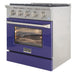 Kucht 30" Propane Range, Stainless Steel, Blue Oven Door, KNG301/LP - B - Farmhouse Kitchen and Bath