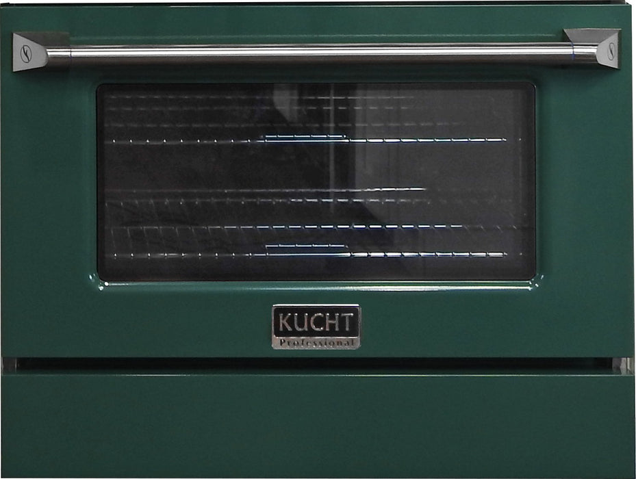 Kucht 30" Propane Range, Stainless Steel, Green Oven Door, KNG301/LP - G - Farmhouse Kitchen and Bath