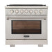 Kucht 36" Professional Propane Range, 6 Burners with Grill/Griddle, KFX360/LP - S - Farmhouse Kitchen and Bath