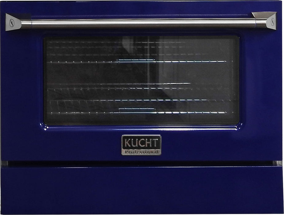 Kucht 36" Propane Range in Stainless Steel, Blue Door, KNG361/LP - B - Farmhouse Kitchen and Bath