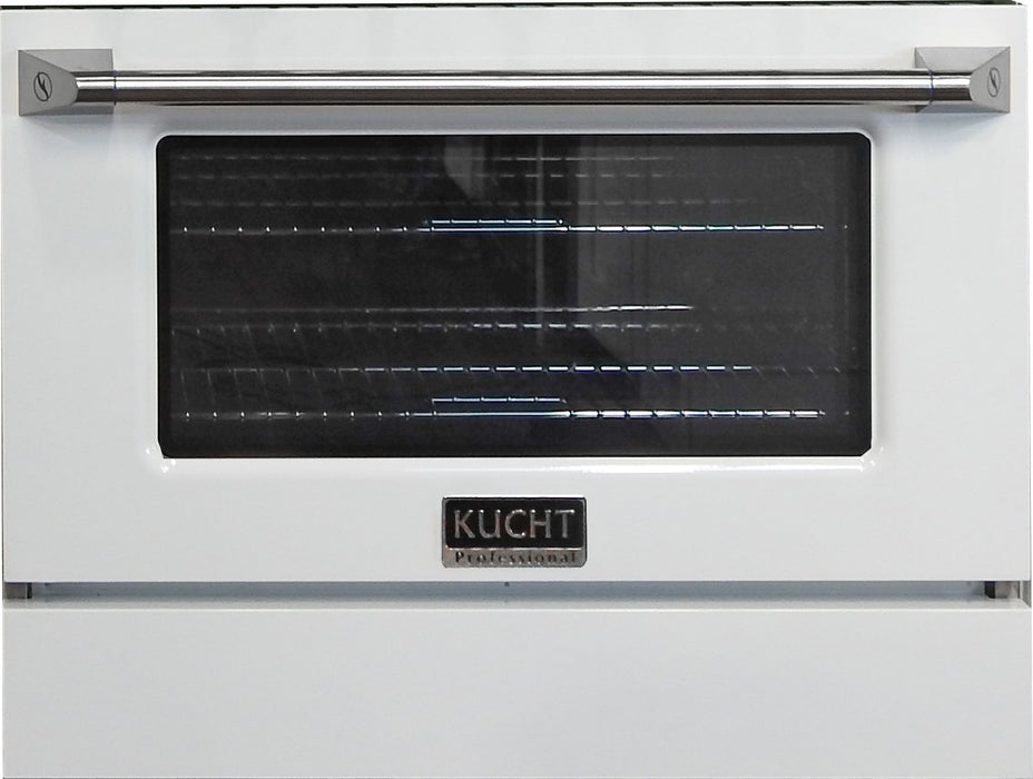 Kucht 36" Propane Range in Stainless Steel, White Door, KNG361/LP - W - Farmhouse Kitchen and Bath