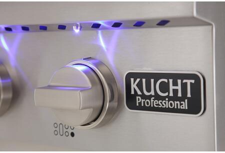 Kucht 48" Propane Rangetop with Griddle, Silver Knobs, KRT481GU/LP - S - Farmhouse Kitchen and Bath