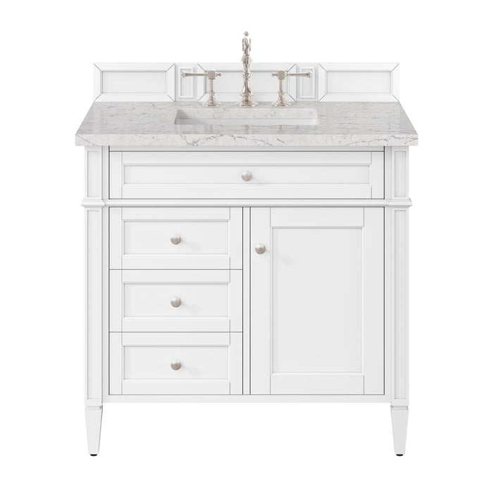 James Martin Brittany 36" Single Bathroom Vanity, Bright White