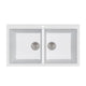 Latoscana 36" Sinks-Quartz Double Basin Drop-in Sink — AM862058UG