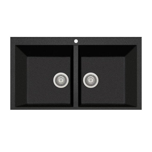 Latoscana 36" Sinks - Quartz Double Basin Drop - in Sink AM862058UG - Farmhouse Kitchen and Bath