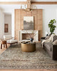 Layla Collection LAY-03 Traditional Olive/Charcoal 9'-0" x 12'-0" Area Rug