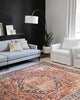 Layla Collection LAY-08 Red/Navy, Traditional 9'-0" x 12'-0" Area Rug