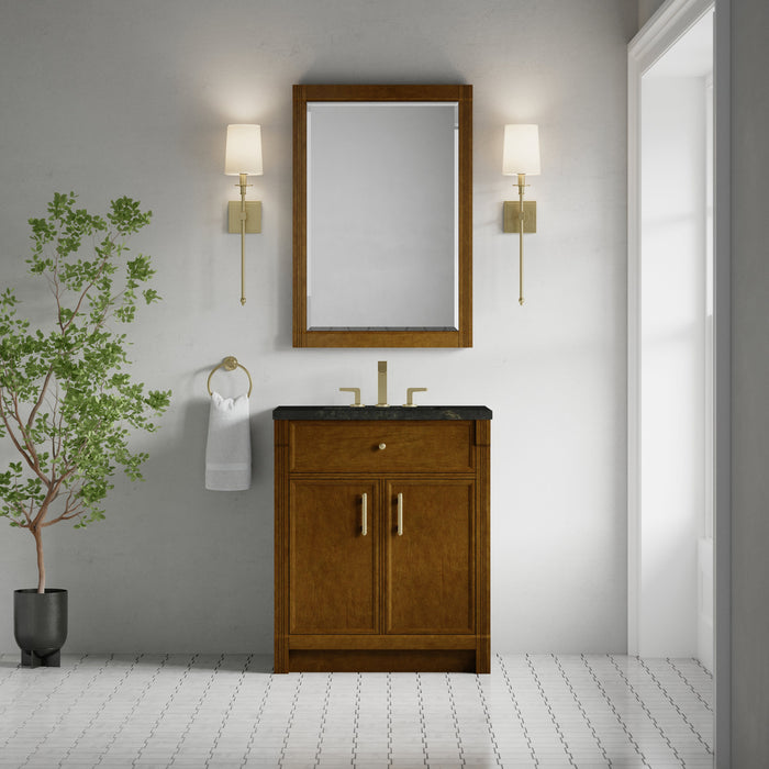 James Martin Bellshire 30" Single Bathroom Vanity, Honey Oak