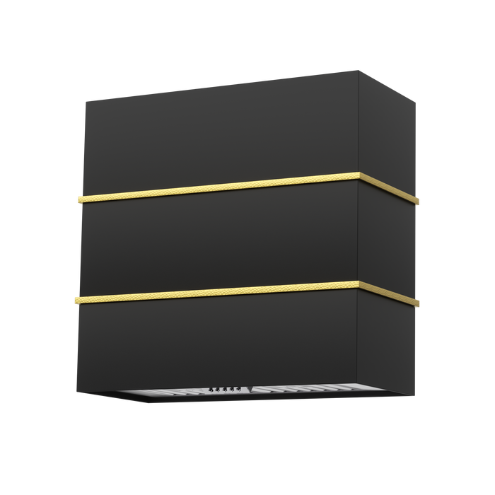 Akicon 30" Stainless Steel Wall Mount Range Hood with 600 CFM Vent Hood — AK-HS30HC-JBG-48