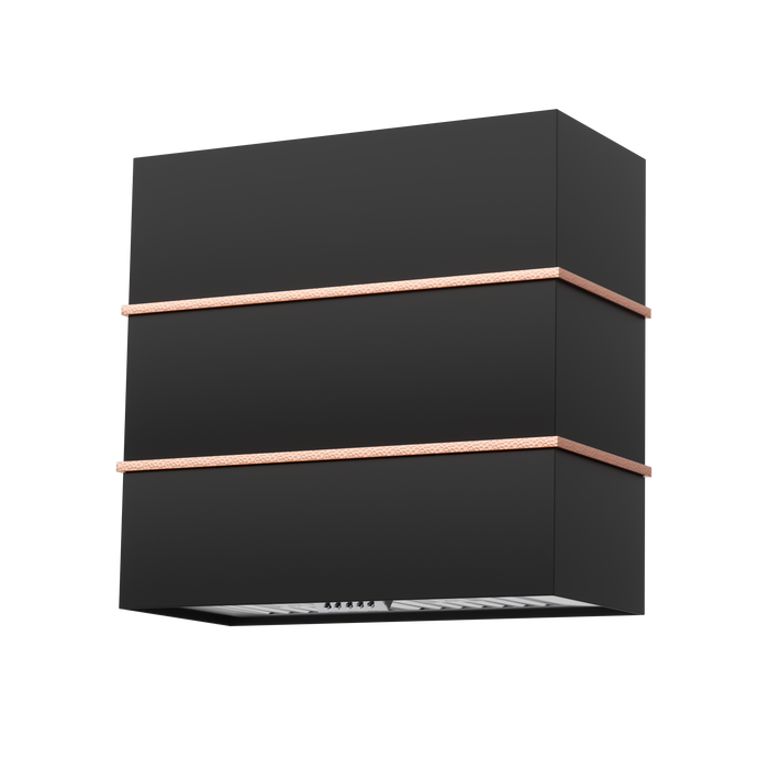 Akicon 30" Stainless Steel Wall Mount Range Hood with 600 CFM Vent Hood — AK-HS30HC-JBG-48