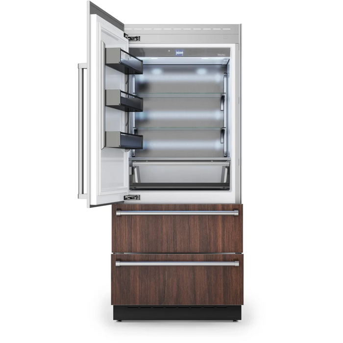 Viking® 36" Custom Panel Fully Integrated Bottom-Freezer Refrigerator-FDBMIC7360