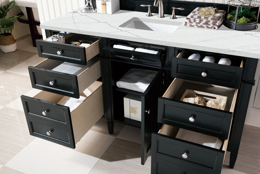 James Martin Brittany 60" Single Bathroom Vanity, Black Onyx