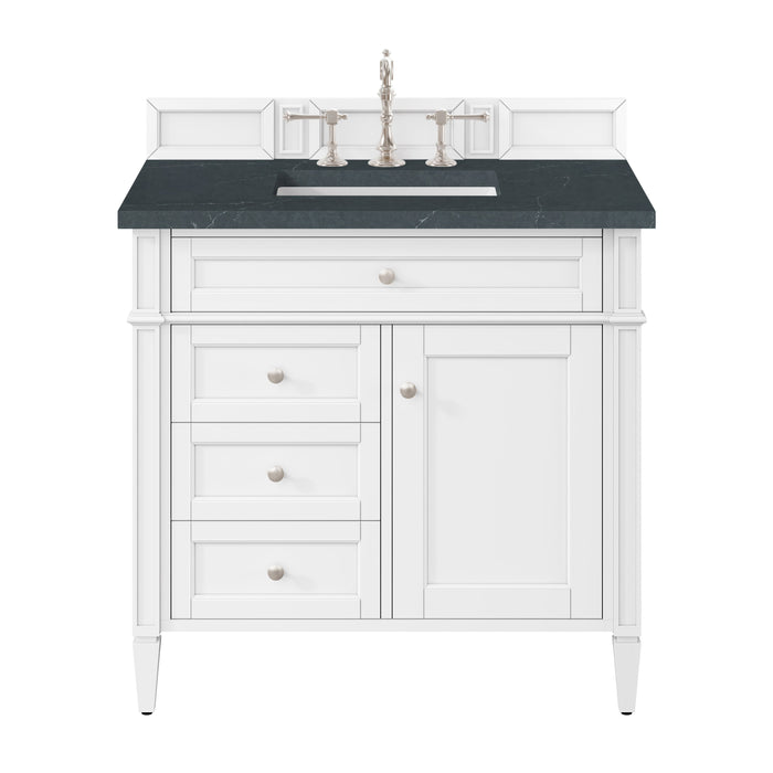 James Martin Brittany 36" Single Bathroom Vanity, Bright White