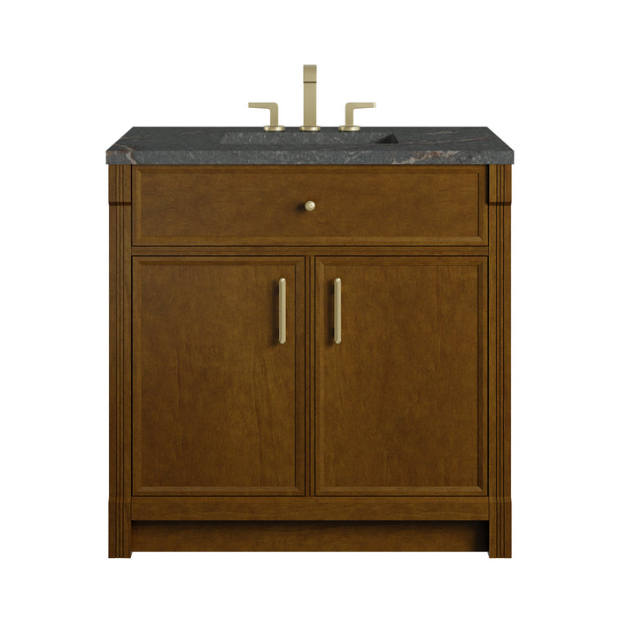 James Martin Bellshire 36" Single Bathroom Vanity, Honey Oak