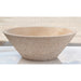 light beige travertine V-shape natural stone tapered Sink honed and sandblasted size (D)16" (H)6" SKU-EGELBT1661 product exterior surface  shot front view