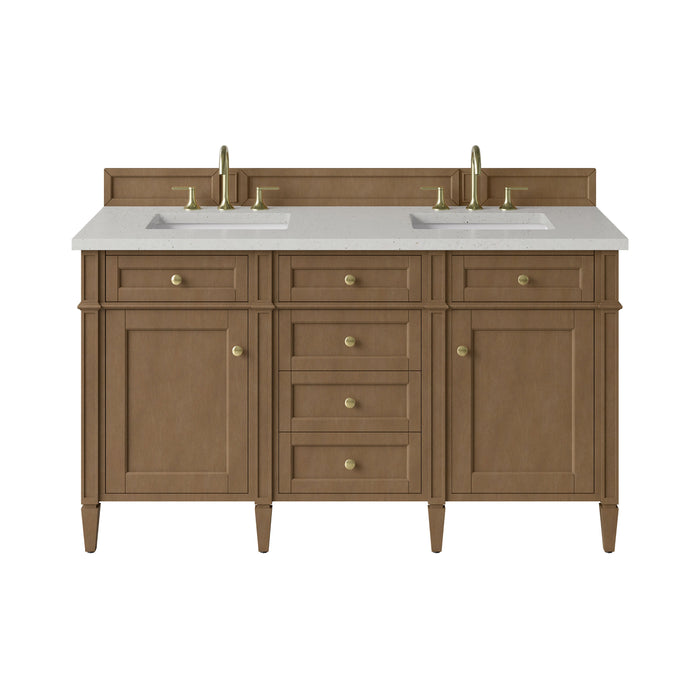 James Martin Brittany 60" Double Bathroom Vanity, Pecan