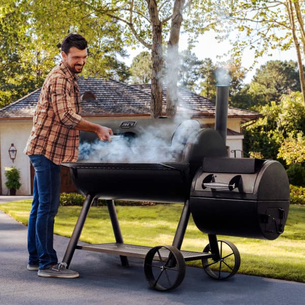 Longhorn Reverse Flow Smoker, Black - Farmhouse Kitchen and Bath