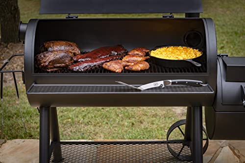 Longhorn Reverse Flow Smoker, Black - Farmhouse Kitchen and Bath