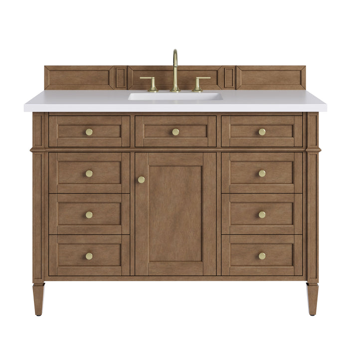 James Martin Brittany 48" Single Bathroom Vanity, Pecan