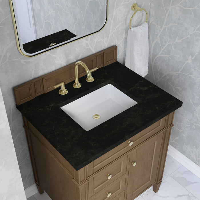 James Martin Brittany 30" Single Bathroom Vanity, Pecan
