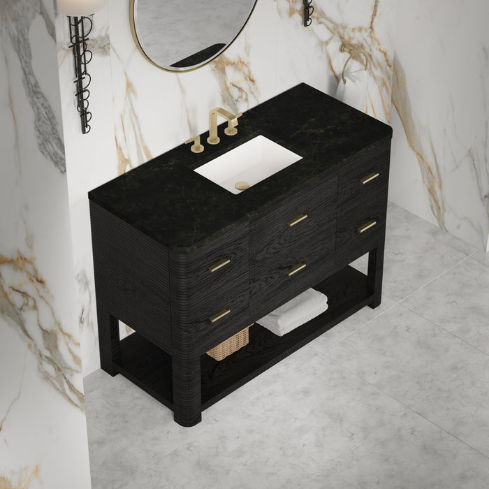 James Martin Lucian 48" Single Bathroom Vanity, Carbon Oak