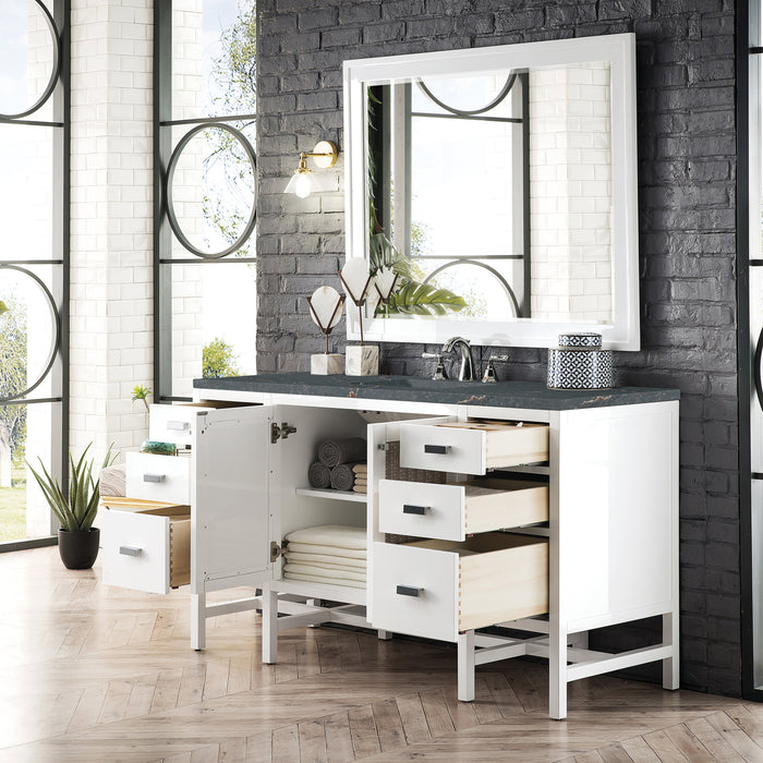 James Martin Addison 60" Single Bathroom Vanity, Glossy White