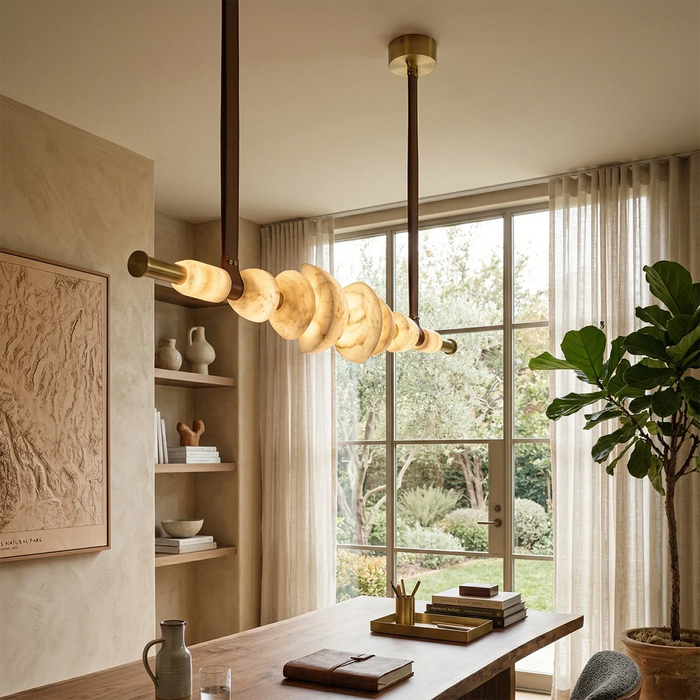 Lumina Alabaster Linear Chandelier