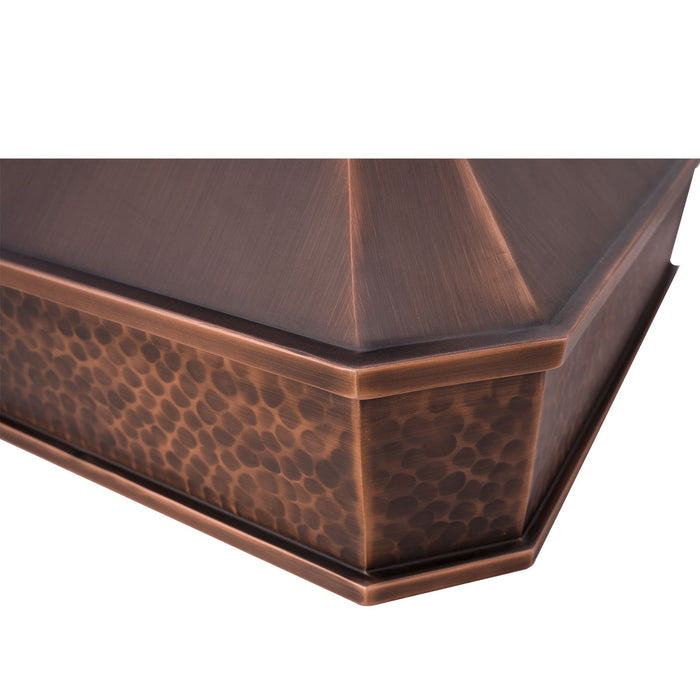 Akicon Custom Handcrafted Classic Copper Range Hood Made to Order — AKH711C-C