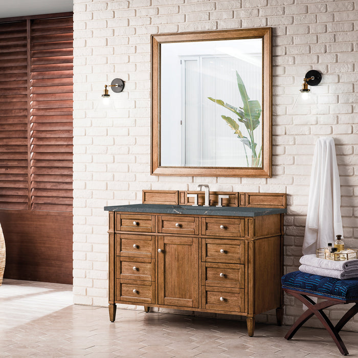 James Martin Brittany 48" Single Bathroom Vanity, Saddle Brown
