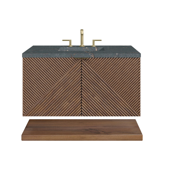 James Martin Marcello 36" Floating Single Bathroom Vanity, Chestnut