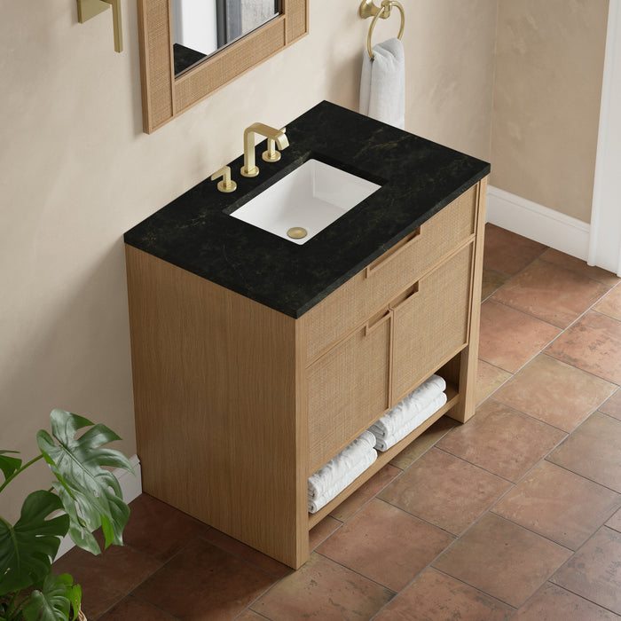 James Martin Solene 36" Single Bathroom Vanity, Seaside Oak